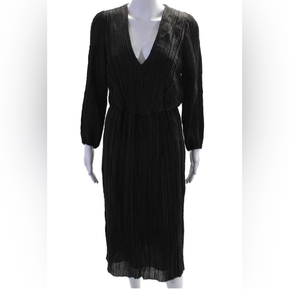 EUC Zimmermann Womens Accordion Pleated Dress Black Size 0